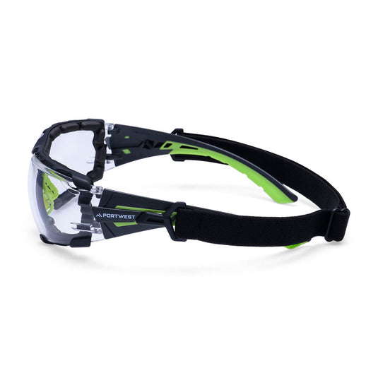 PS28 - Lunettes de sécurité sangle Tech Look Lite KN, CLR, vue de dos