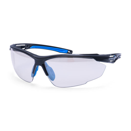 PS37 - Lunettes de sécurité anthracite, Miroir clair (usage intérieur/extérieur)