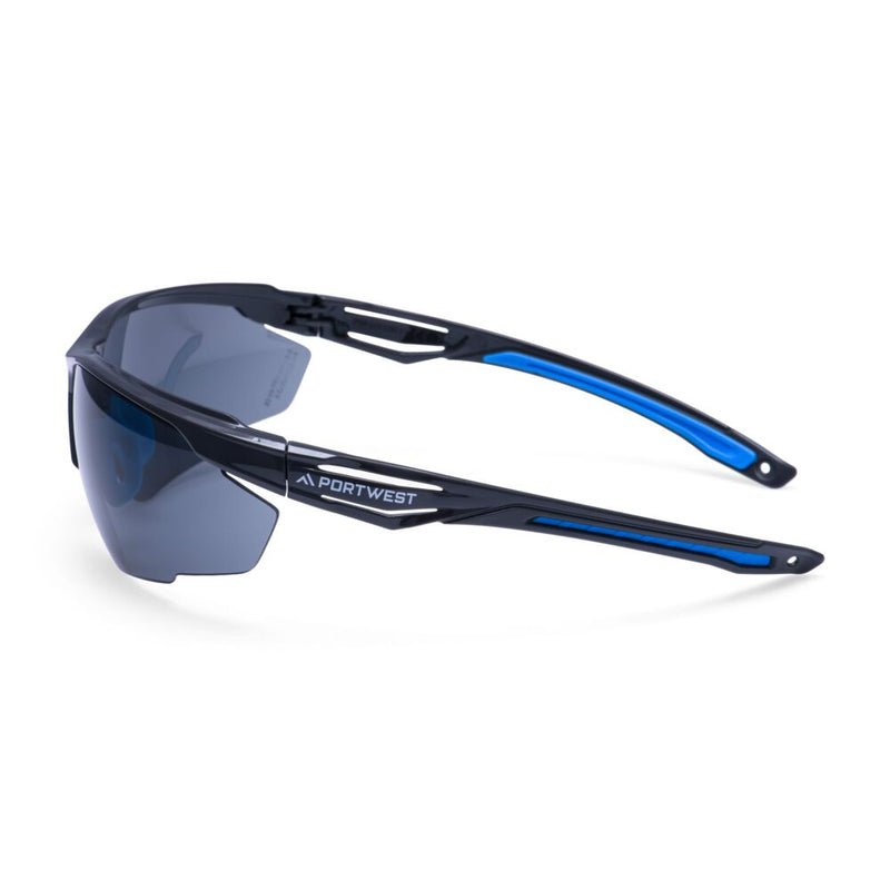 Chargez l'image dans la visionneuse de la galerie, PS37 - Lunettes de sécurité anthracite, Fumé, vue de dos # Couleur_Fumé
