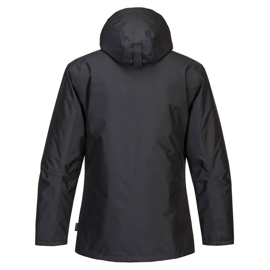 PW260 - Veste Hiver PW2, Noir/Rouge, vue de dos