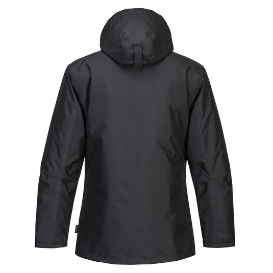 PW260 - Veste Hiver PW2, Noir/ Zoom Gris, vue de dos