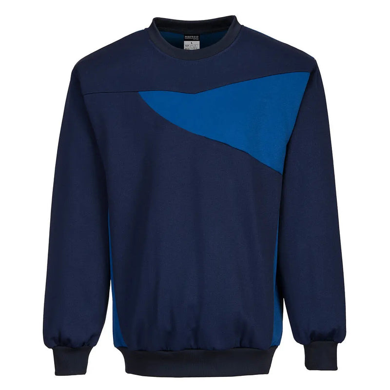 Chargez l'image dans la visionneuse de la galerie, Sweat-shirt travail col rond PW273 PW2 - design bicolore professionnel
