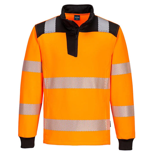 Sweatshirt zippé PW3 PW326 - vêtement travail haute visibilité