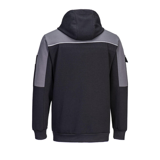 PW337 - Sweat à capuche PW3, Noir, vue de dos 