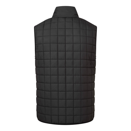PW339 - Bodywarmer à chicanes carrées PW3, Noir, vue de dos 