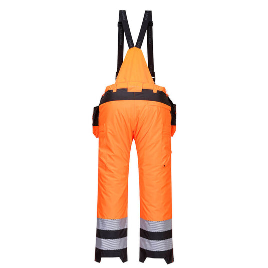 PW351 - Pantalon d'hiver PW3 haute visibilité, Orange/Noir, vue de dos