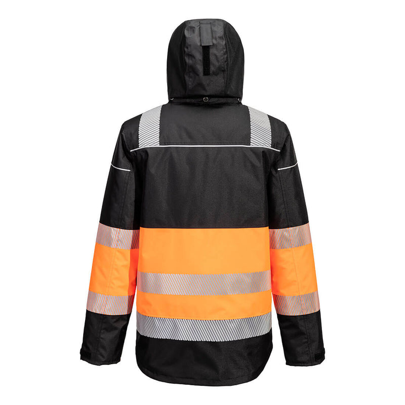 Chargez l'image dans la visionneuse de la galerie, PW364 - Parka PW3 HV Classe 1, Orange/Noir, vue de dos # Couleur_Orange/Noir
