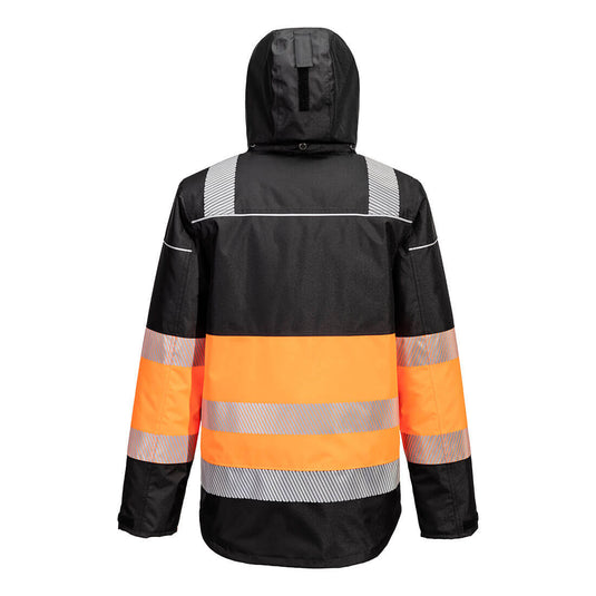 PW364 - Parka PW3 HV Classe 1, Orange/Noir, vue de dos