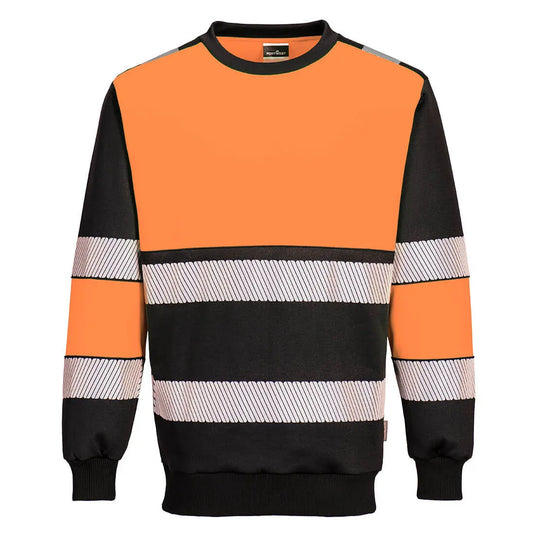 Sweat-shirt PW3 PW376 - bandes réfléchissantes et panneaux contrastés