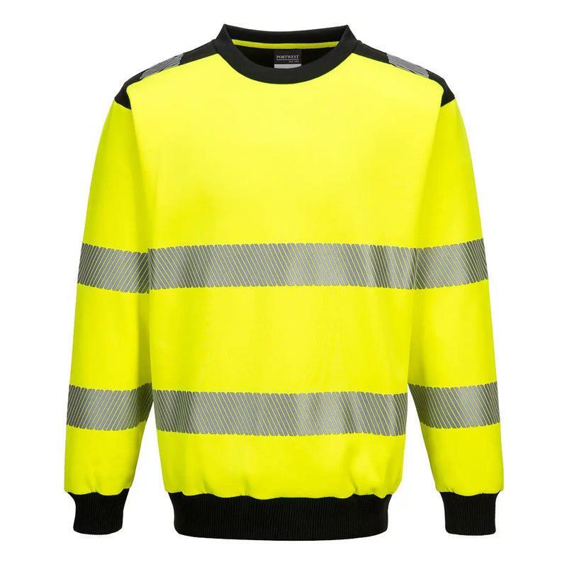 Chargez l'image dans la visionneuse de la galerie, Sweat haute visibilité col rond PW379 - protection signalisation chantier
