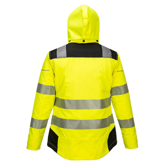PW382 - Parka d'hiver PW3 pour Femmes, Jaune/Noir, vue de dos
