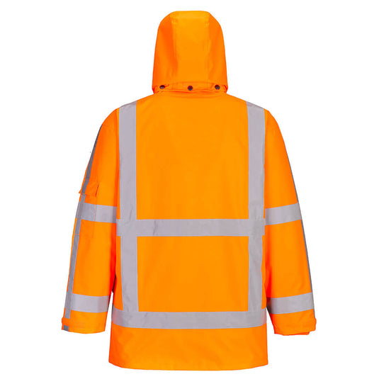 R461 - Parka Traffic 3 en 1 RWS, Orange, vue de dos 