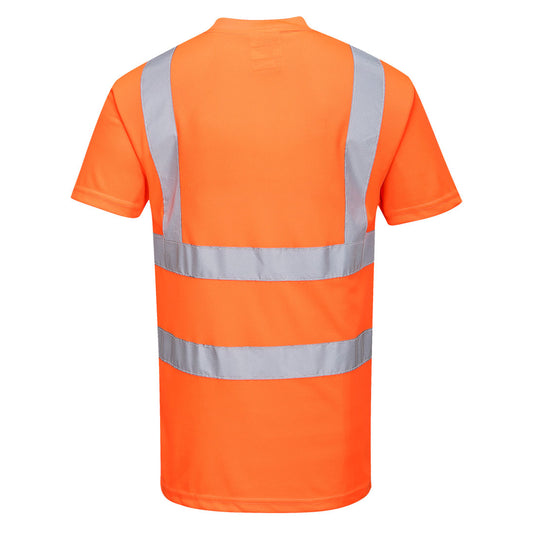 RT23 - T-Shirt Hi-Vis, Orange, vue de dos 
