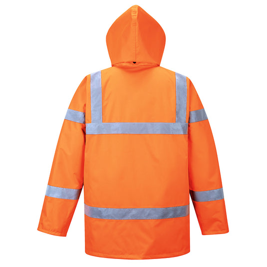 RT30 - Parka d'hiver Hi-Vis Traffic, Orange, vue de dos 