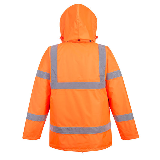 RT34 - Parka Hi-Vis Respirante, Orange, vue de dos 