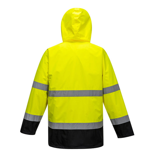 S162 - Parka haute visibilité 3 en 1, Jaune/Marine, vue de dos