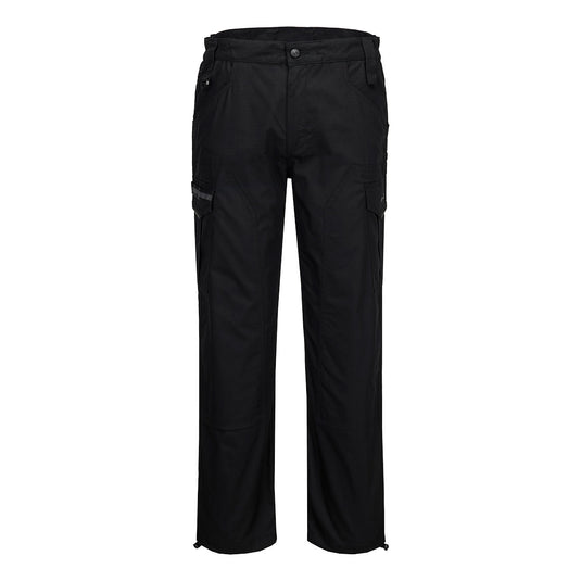 S227 - Pantalon cargo ripstop, Noir 