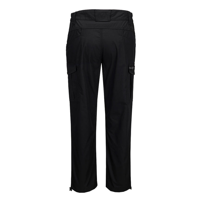 Chargez l'image dans la visionneuse de la galerie, S227 - Pantalon cargo ripstop, Noir, vue de dos # Couleur_Noir
