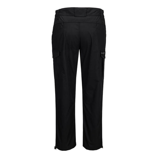 S227 - Pantalon cargo ripstop, Noir Short, vue de dos