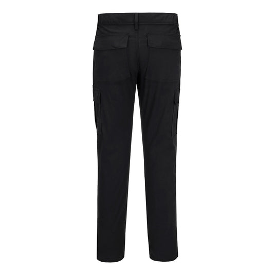 S231 - Pantalon de travail Slim Stretch, Noir, vue de dos 