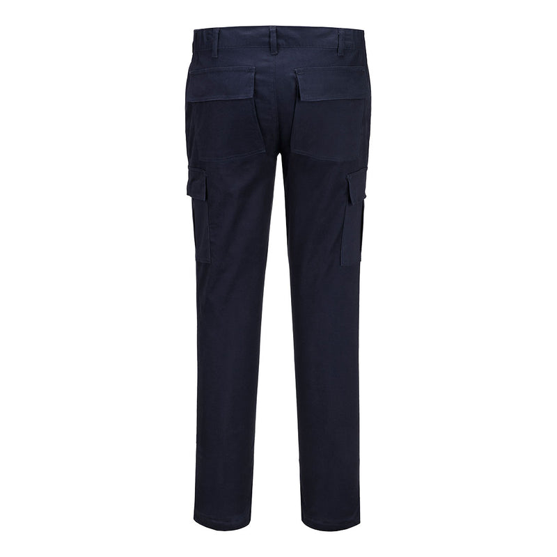 Chargez l'image dans la visionneuse de la galerie, S231 - Pantalon de travail Slim Stretch, Marine, vue de dos # Couleur_Marine
