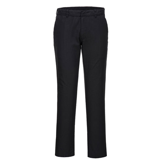 S232 - Pantalon Chino Slim Stretch extensible, Noir 