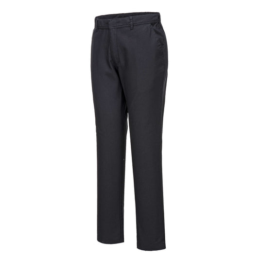 S232 - Pantalon Chino Slim Stretch extensible, Noir Short
