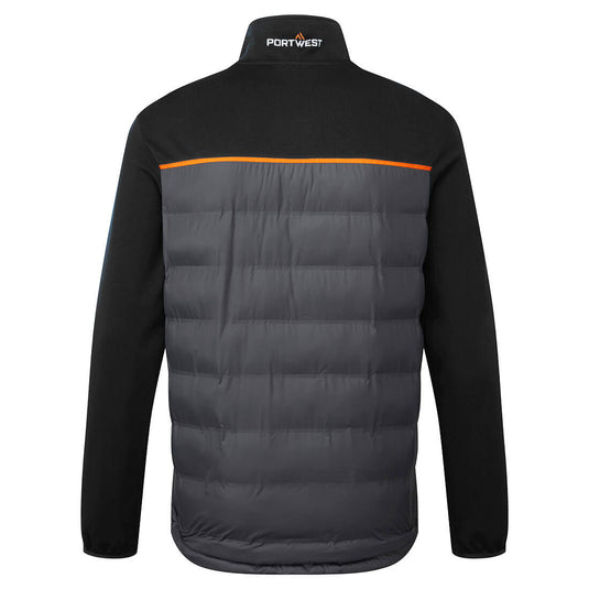 S381 - Veste Hybride Baffle, Noir, vue de dos 