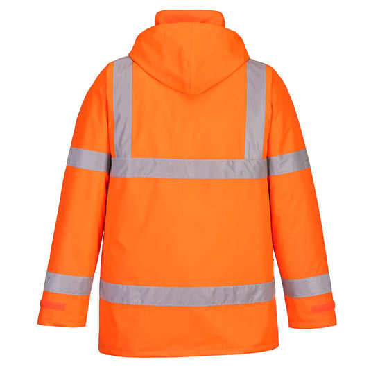 S460 - Parka d'hiver Hi-Vis Traffic, Orange, vue de dos
