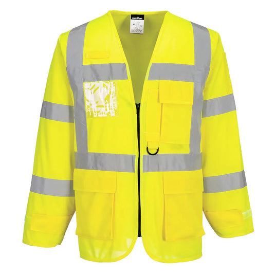 Veste Executive Hi-Vis S475 - haute visibilité multi-poches professionnelle