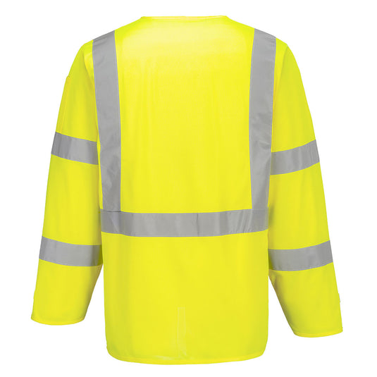 S475 - Veste Executive Hi-Vis, Jaune, vue de dos 
