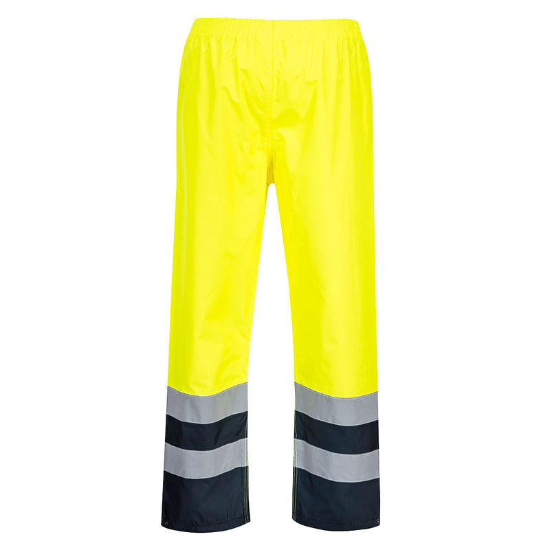Chargez l'image dans la visionneuse de la galerie, S486 - Pantalon Hi-Vis Bicolore, Jaune, vue de dos # Couleur_Jaune
