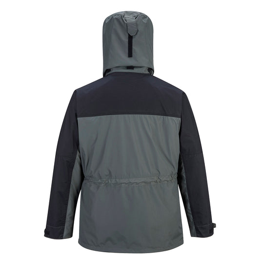 S532 - Parka respirante Orkney 3 en 1, Gris, vue de dos