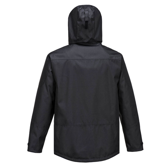 S555 - Veste de pluie Classic, Noir, vue de dos 
