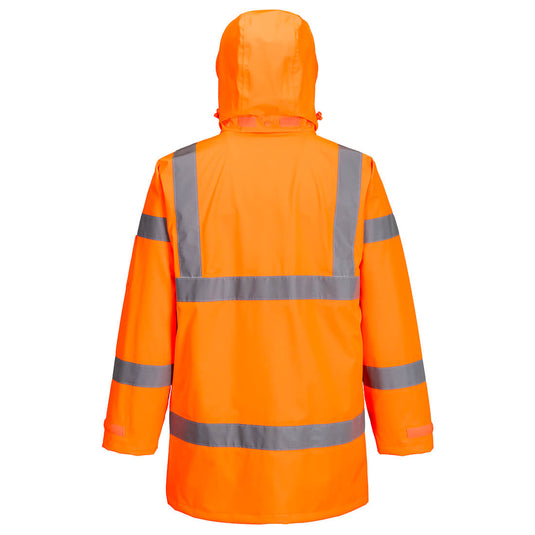 S599 - Veste de pluie Hi-Vis Extreme (3L), Orange, vue de dos