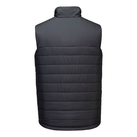 S606 - Bodywarmer professionnel à baffles isolées, Gris Métal, vue de dos