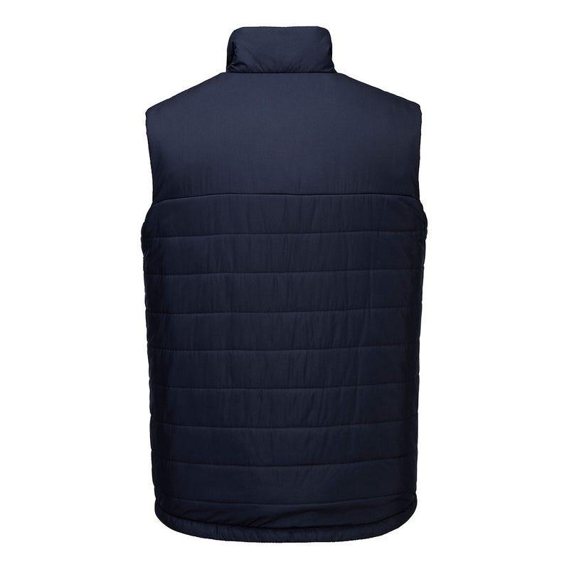 Chargez l'image dans la visionneuse de la galerie, S606 - Bodywarmer professionnel à baffles isolées, Marine, vue de dos # Couleur_Marine
