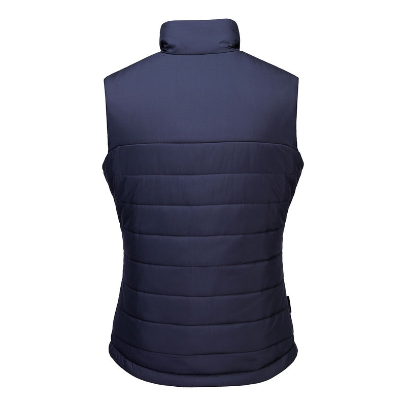 Chargez l'image dans la visionneuse de la galerie, S607 - Gilet matelassé isolant femme Professional, Marine, vue de dos # Couleur_Marine
