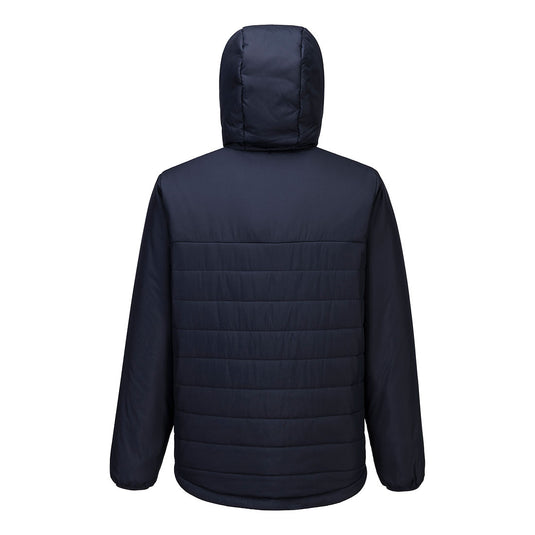 S608 - Veste matelassée isolante à capuche Professional, Marine, vue de dos