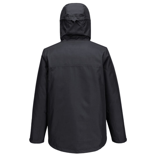 S611-Parka Professionnelle, Noir, vue de dos