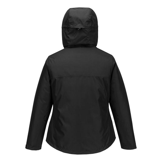 S612 - Parka femme Professional, Noir, vue de dos