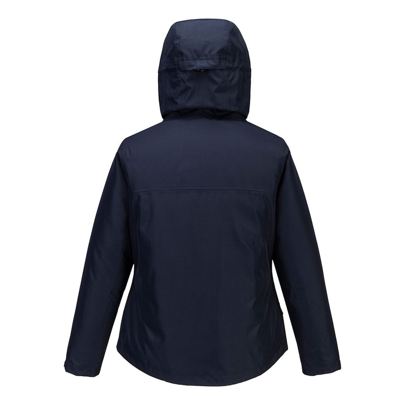 Chargez l'image dans la visionneuse de la galerie, S612 - Parka femme Professional, Marine, vue de dos # Couleur_Marine
