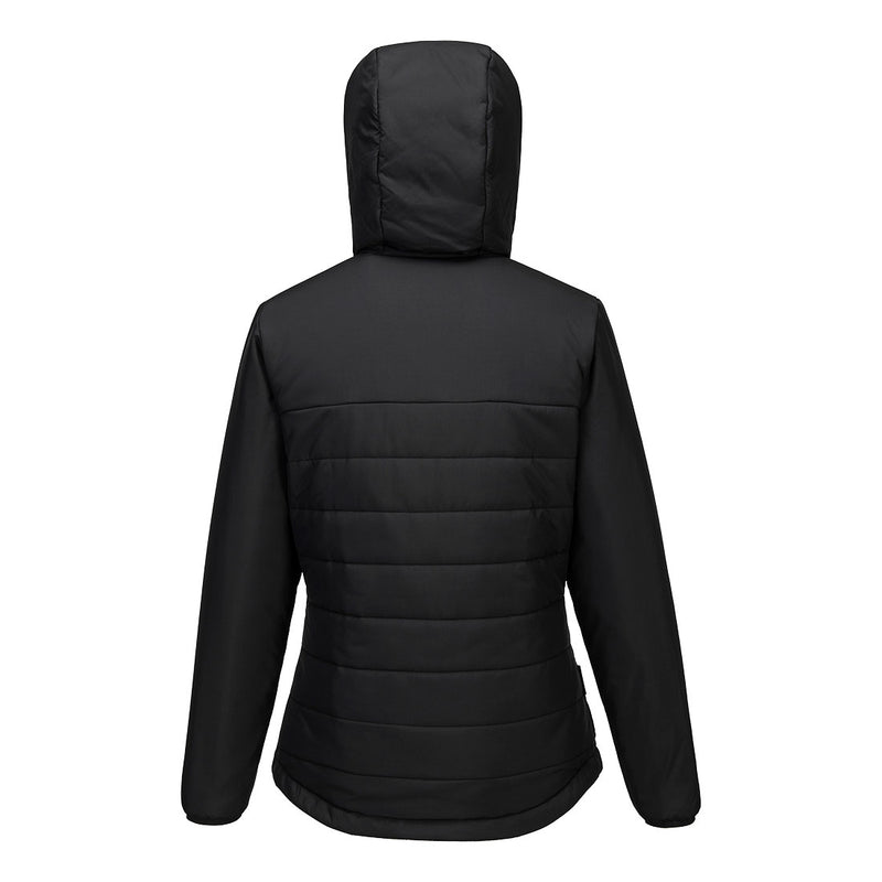 Chargez l'image dans la visionneuse de la galerie, S613 - Veste matelassée isolante à capuche femme Professional, Noir, vue de dos # Couleur_Noir
