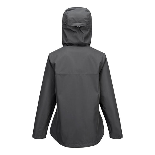 S614 - Veste de pluie femmes, Gris Métal, vue de dos