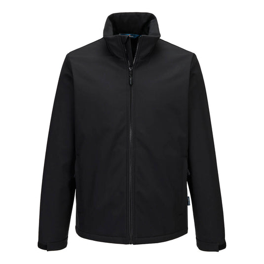 S647 - Veste Softshell Chauffante (3 couches), Noir