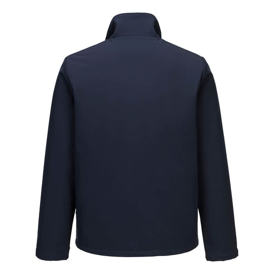 S647 - Veste Softshell Chauffante (3 couches), Marine, vue de dos 