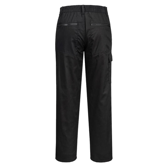 S687 - Pantalon Action femme, Noir, vue de dos