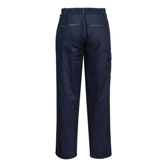 S687 - Pantalon Action femme, Marine, vue de dos 