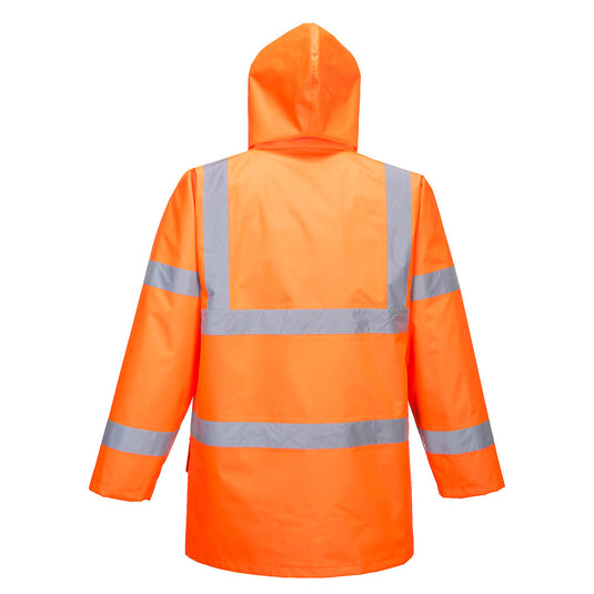 S765 - Parka Hi-Vis Essential 5 en 1, Orange, vue de dos