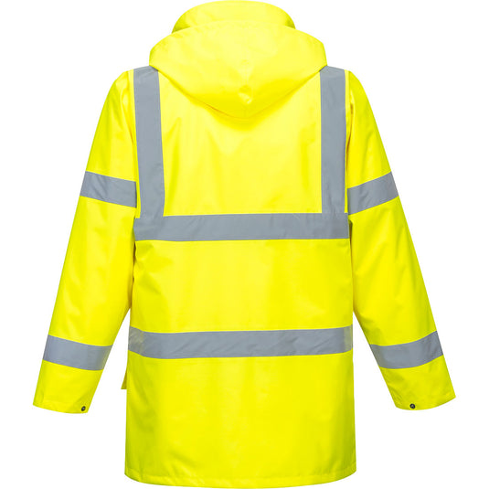 S765 - Parka Hi-Vis Essential 5 en 1, Jaune, vue de dos